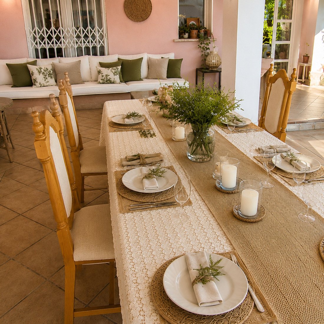 Villa Azahar comedor exterior
