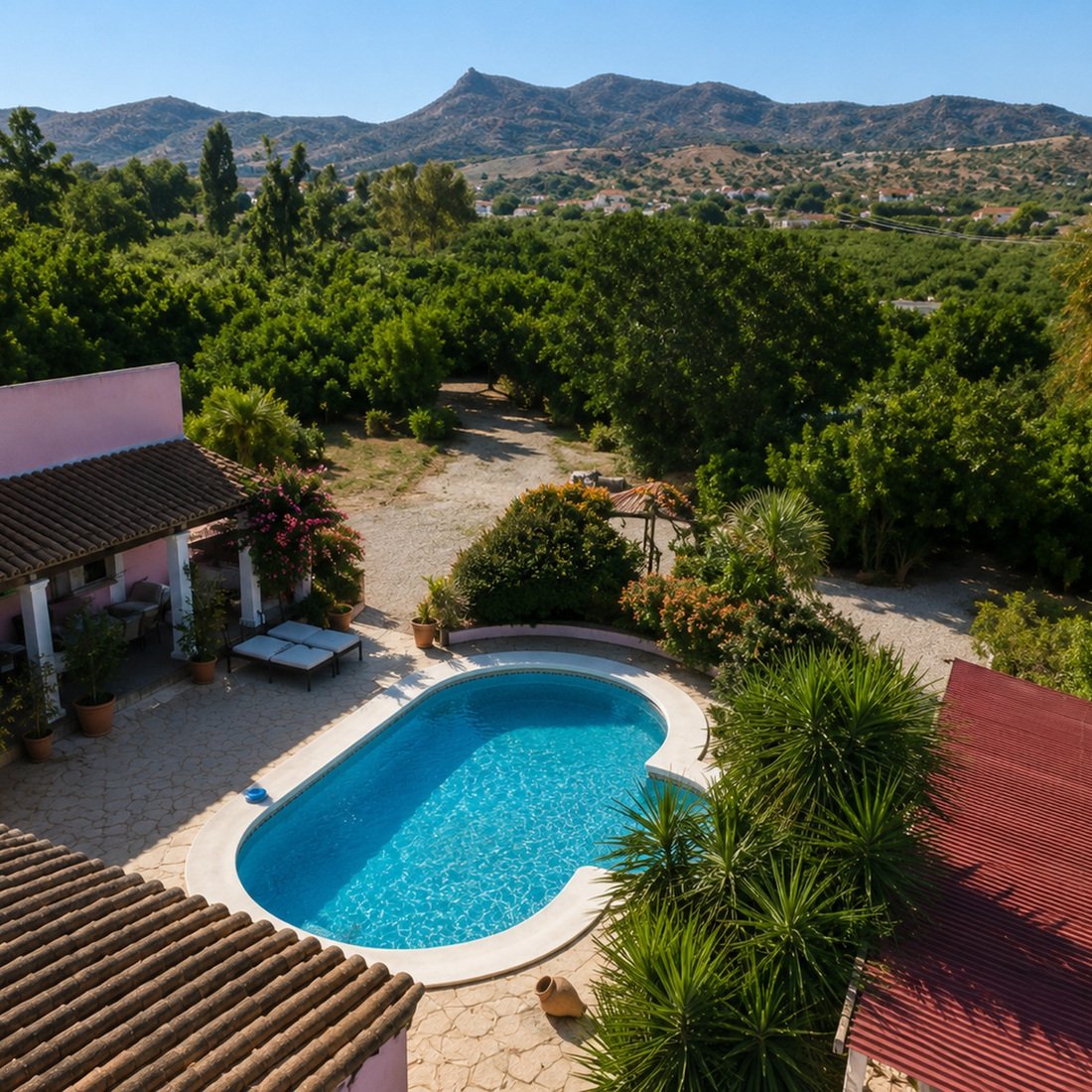 Villa Azahar vista aérea